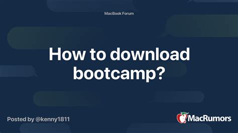 Do one of the following: If your Mac has a single internal disk, click Restore. . Download bootcamp